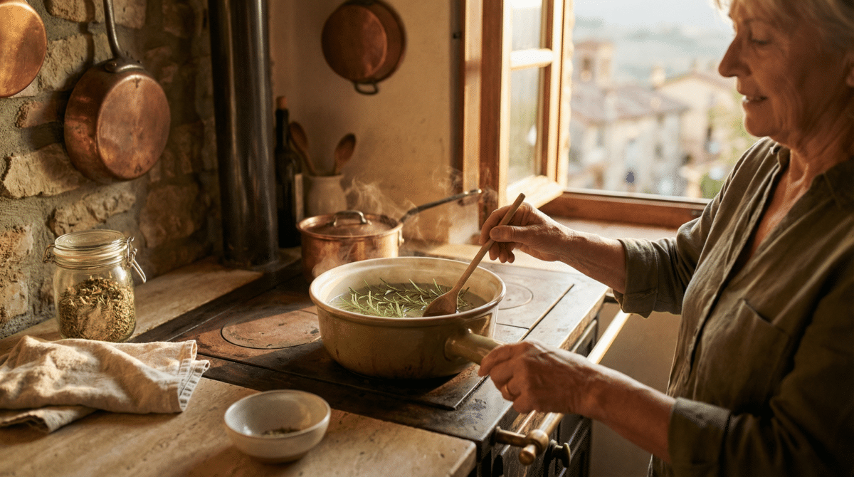 Romarin bouilli : l’astuce de maison héritée de ma grand-mère qui change vraiment l’atmosphère du foyer